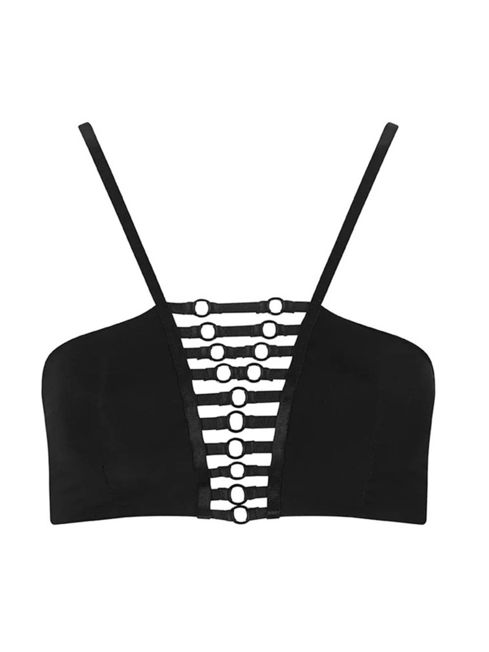 Suki Cohen Nu Strappy Bralette Crop Top M